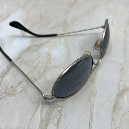 Claiborne Oval Aviator Silver Tone Sunglasses Eyeglasses Frames TJ1-G2-8