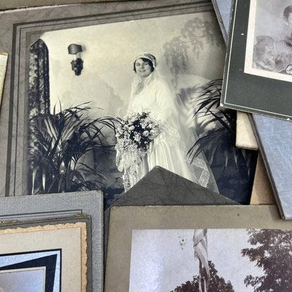 HUGE Lot Hundreds of Antique Photos CDV Cabinet Cards Photo Books 8+ Pounds