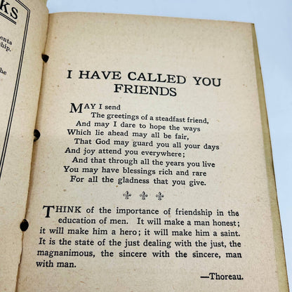 1913 I HAVE CALLED YOU FRIENDS Adah Louise Sutton Friendship Book Gift w Box BA3