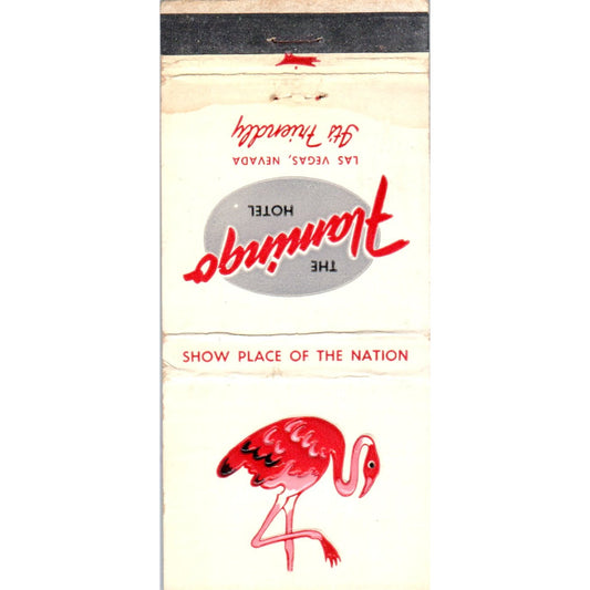 The Flamingo Hotel Las Vegas Nevada Advertising Matchbook Cover MM9-6