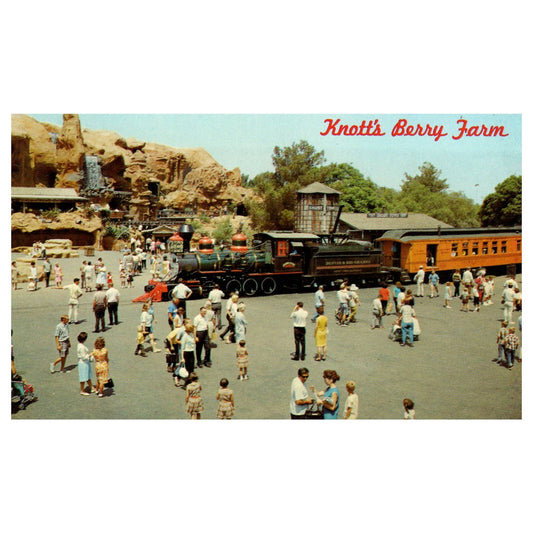 Vintage Postcard - Mine Ride and Train Knott's Berry Farm Buena Park CA TJ7-1