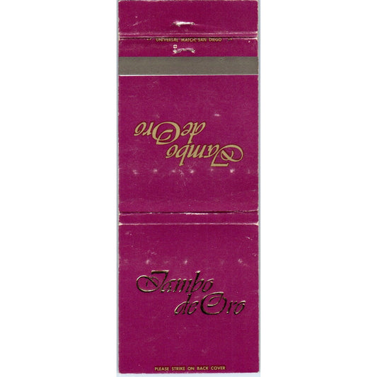 Jambo De Oro Advertising Matchbook Cover MM10-3