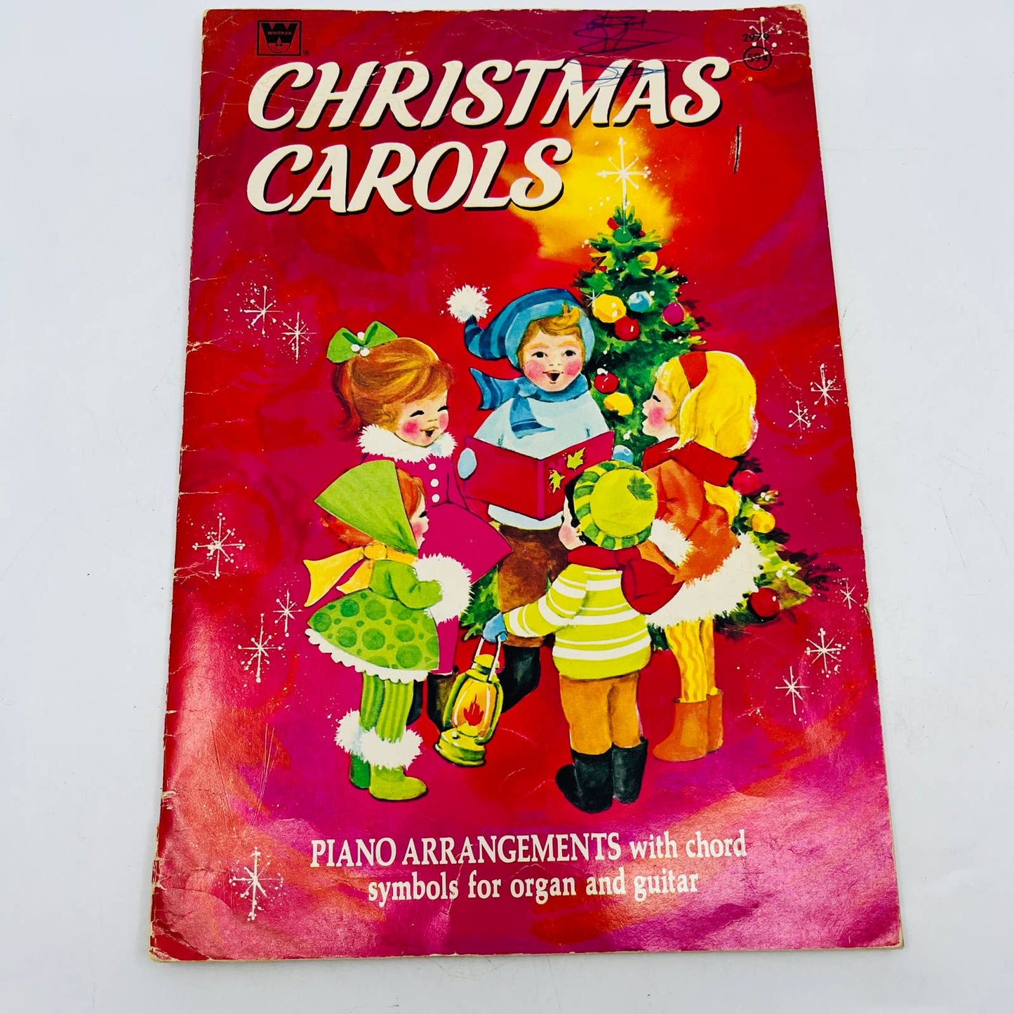 1950s-60s Christmas Carols Song Book Piano Organ Guitar Illustrated BA3