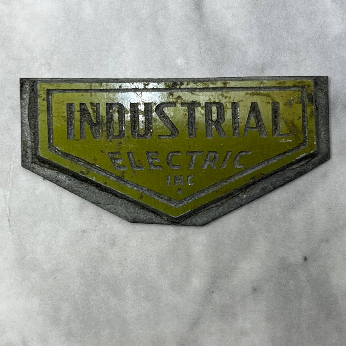 Vintage Printing Letterpress Printers Block Plate Industrial Electric Inc. SE822