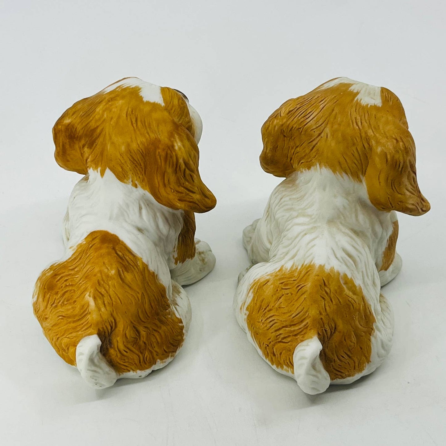 King Charles Cavalier Spaniel Puppy Dog HOMCO 3" Figurine Set of 2 #1407 TB2