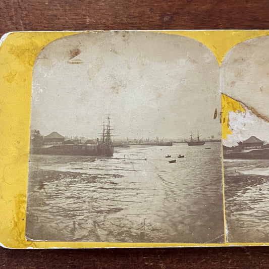 Marine Views Ebb Tide American Stereoscopic Co c1880 Antique Stereoview H2-6