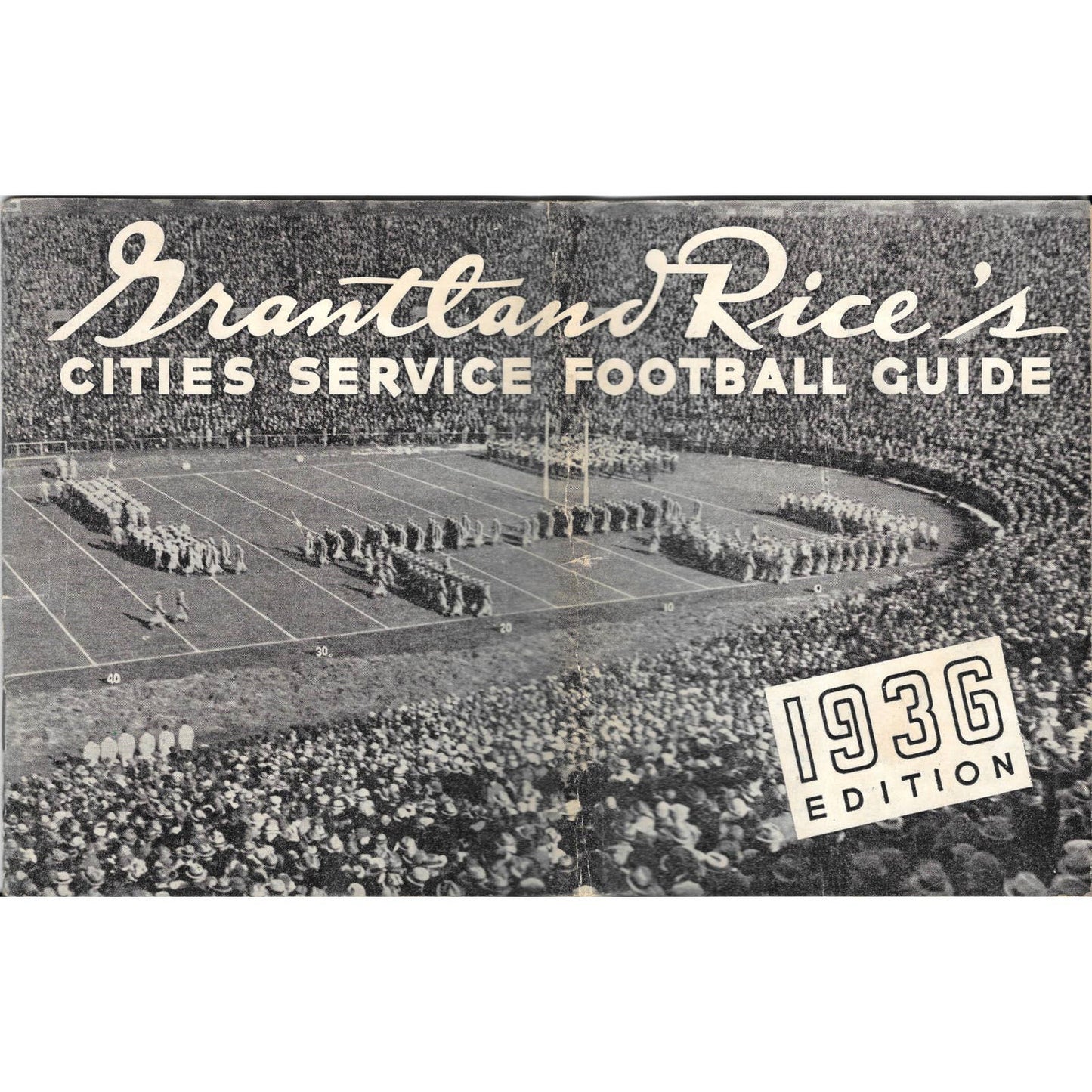 1936 Grantland Rice’s Cities Service Football Guide TJ8-1