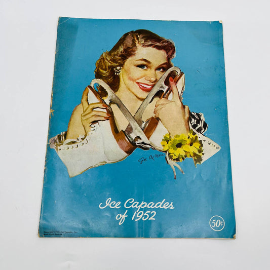 1952 ICE CAPADES souvenir program John H Harris Alan Konrad TD8