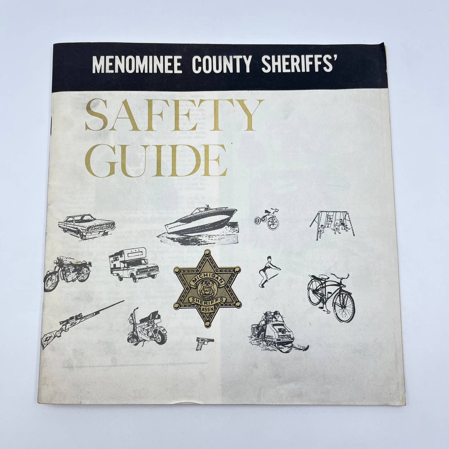 1960s Menominee County Sheriff’s Safety Guide Booklet MI TC6