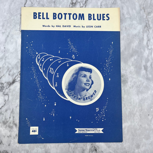 Bell Bottom Blues, Teresa Brewer photo,  Vintage Sheet Music 1953 V39-2