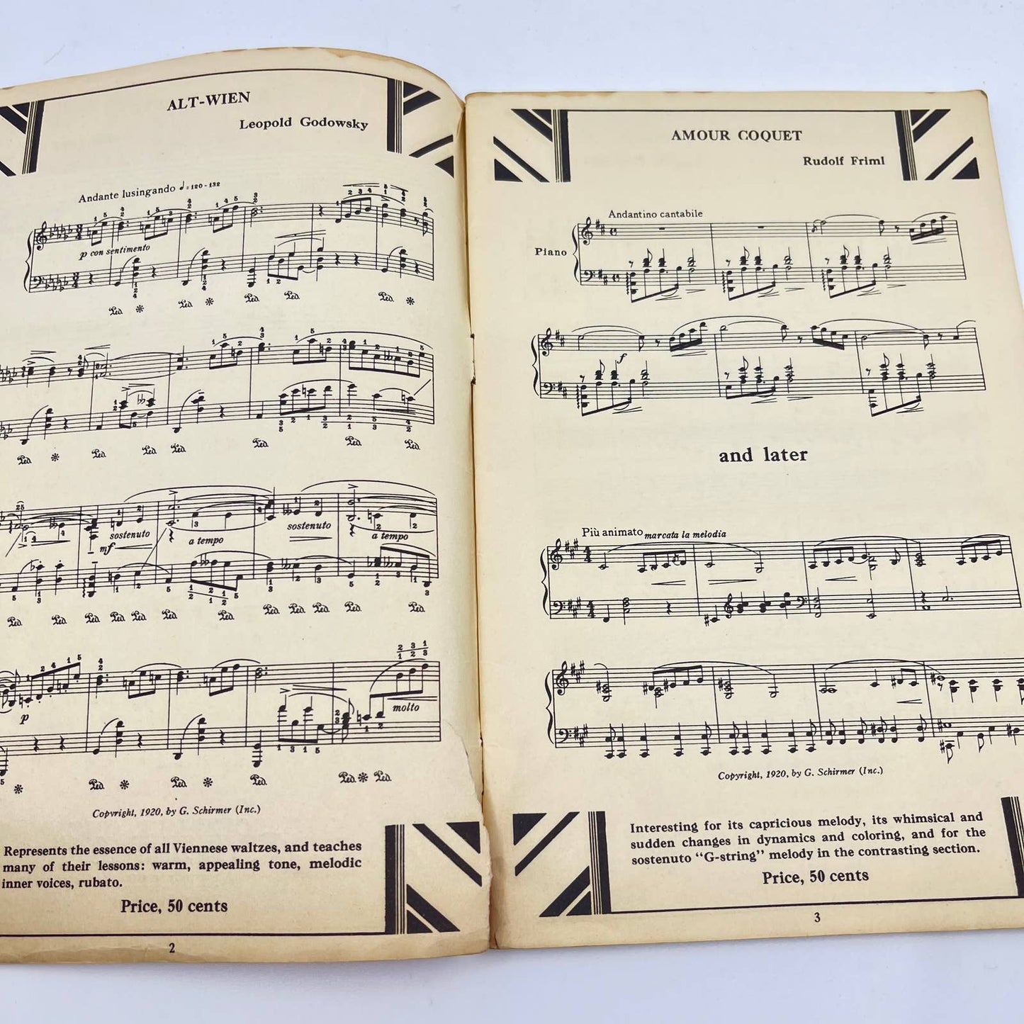 1920 Most Successful Piano Solos for Teaching & Recital Purposes G Schirmer TE9