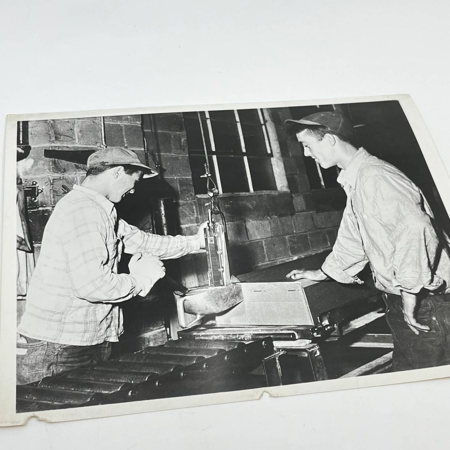 1940s Assembly Line Manufacturing Photo Boys Working Chicago IL AA7-29