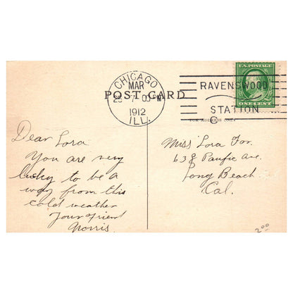 US Battleship Oregon 1912 - Original Postcard TJ8-5