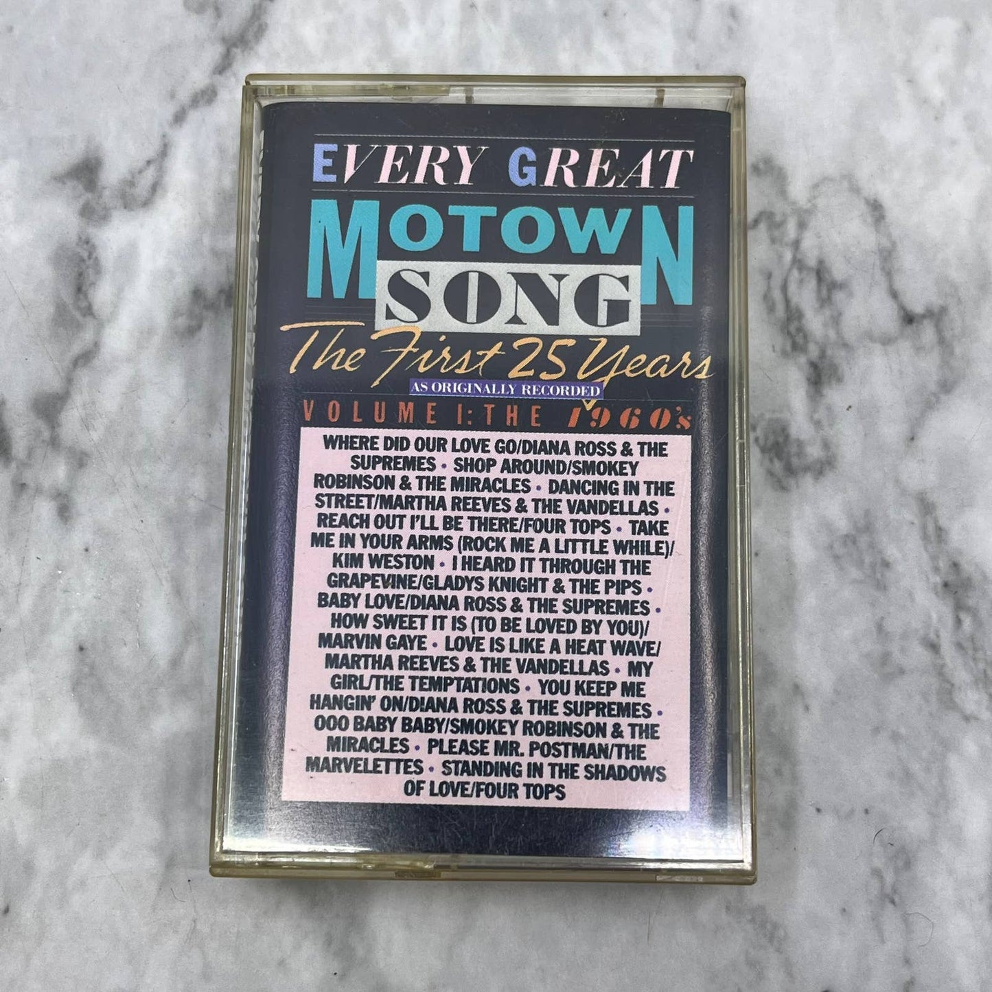Every Great Motown Song The First 25 Years Volume 1 1960s Cassette Tape TJ6-82