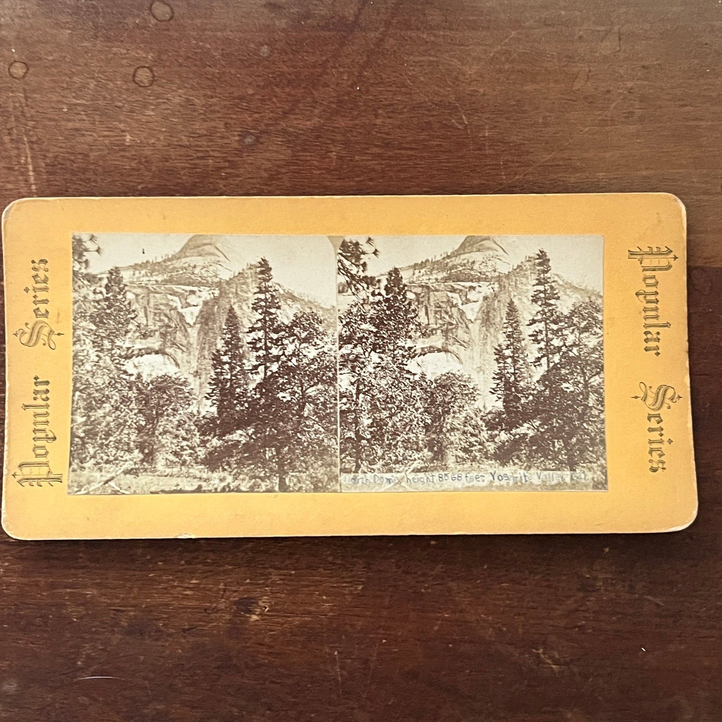 North Dome Yosemite Valley CA Antique Stereoview Card H2-4