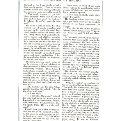 c1920 Harper's Print -In This Square I Said Was Once The Slave Market SF3-1