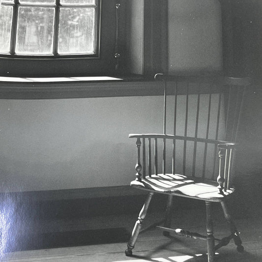 Vtg Original Art B&W Photo "The Empty Chair" Randolph Allen Kennedy 11x14 FL4