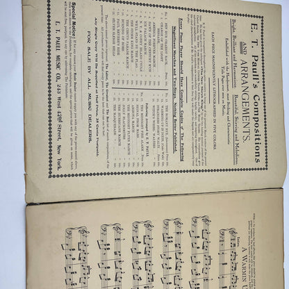 1899 warmin' up in Dixie : cake walk, march and two step Paull Sheet Music FL4