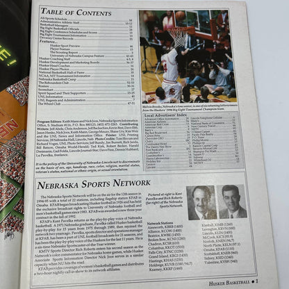 1995 Dec 17 Nebraska Cornhuskers vs. Western Illinois Basketball Program TH3