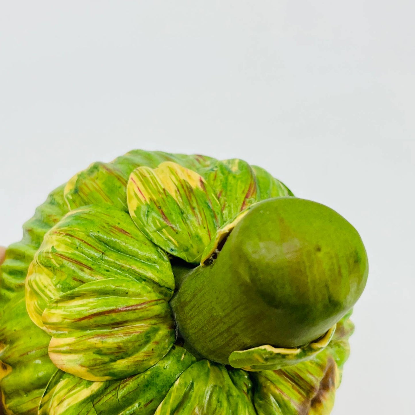 Realistic Artificial Fake Food Prop - Green Artichoke Bloom 6” TB2