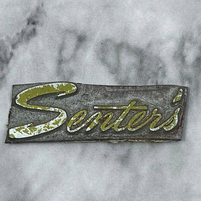 Vintage Printing Letterpress Printers Block Plate Senter’s TJ510