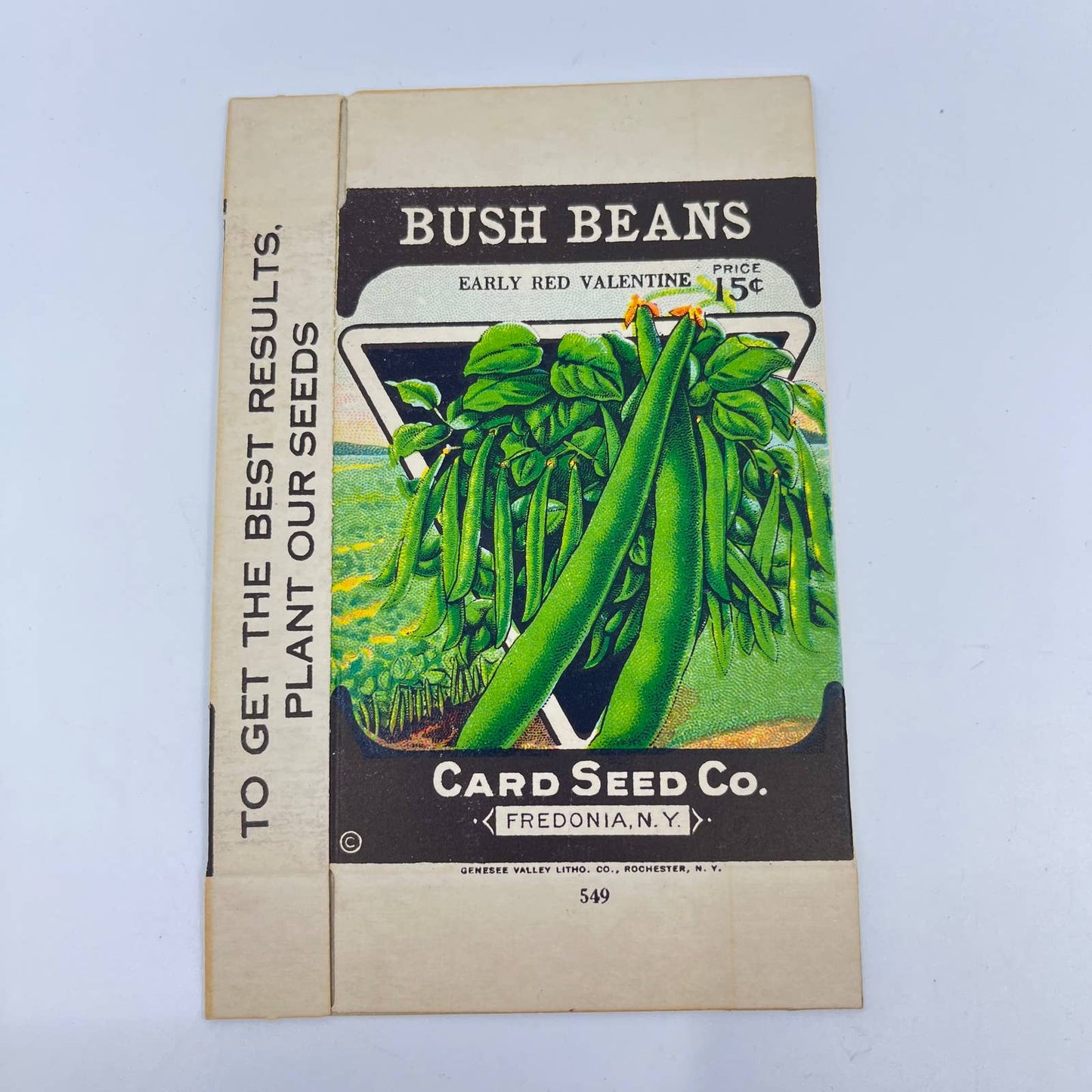 Vintage Seed Packaging Bush Beans Fredonia NY SC9