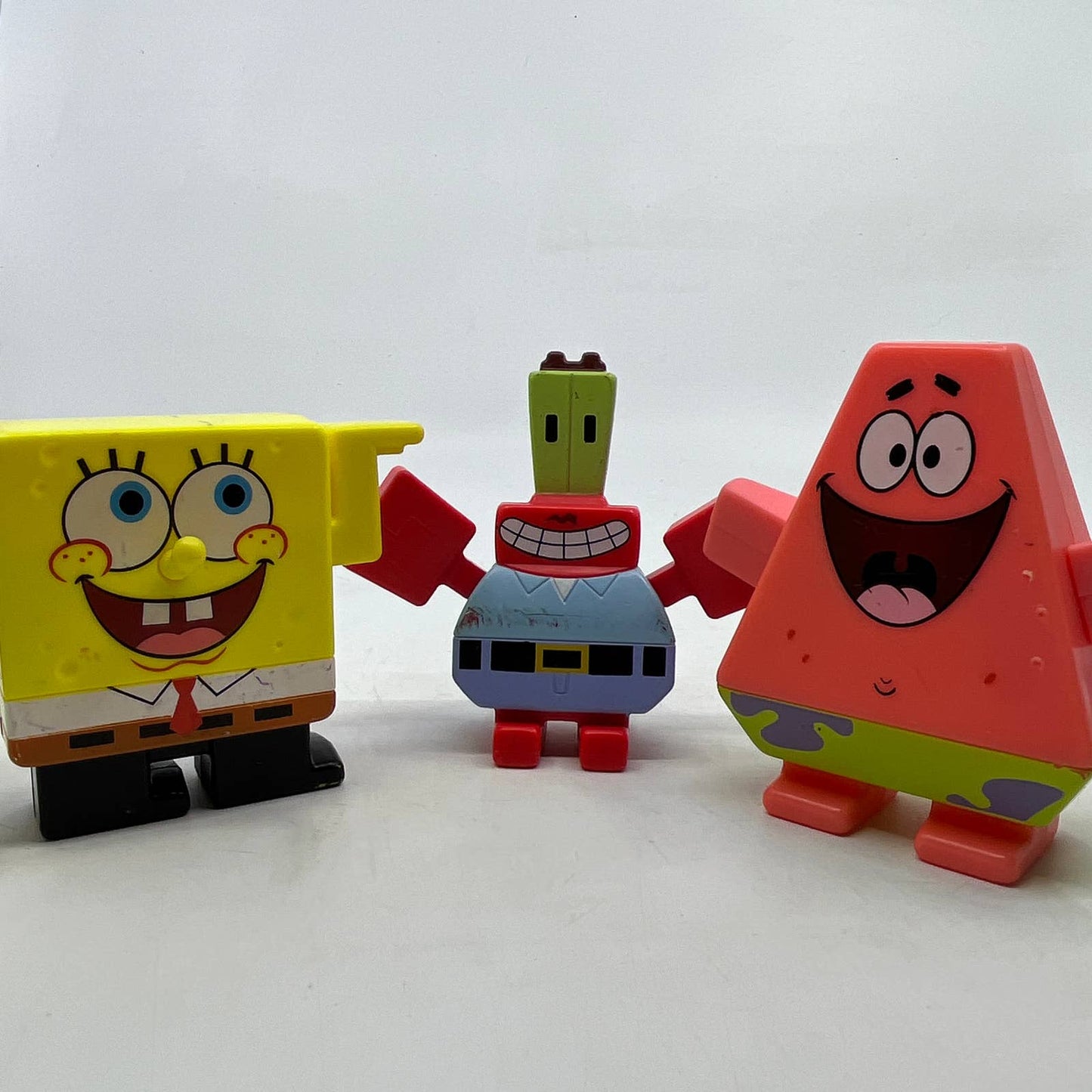 2009 Spongebob Burger King Toys Truth or Square SpongeBob Mr. Krabs Patrick TI4