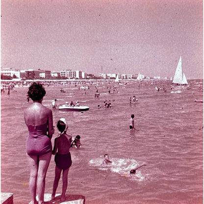 1960s Riviera Adriatica Italy Travel Slide Set of 5 2x2 Slides TK2-S4-6