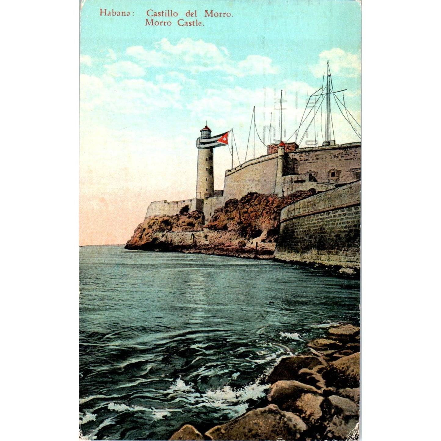 Morro Castle Havana Cuba 1941 Original Postcard TK1-25