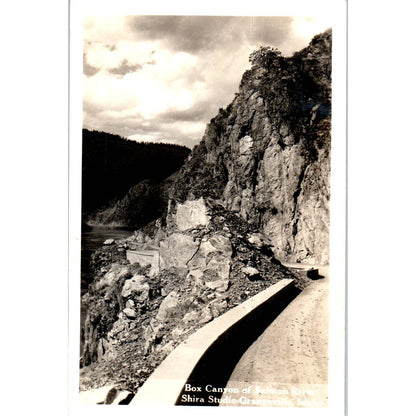 Box Canyon Grangeville Idaho Salmon River RPPC Original Postcard TK1-P12