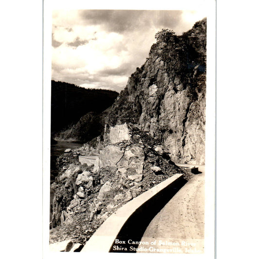 Box Canyon Grangeville Idaho Salmon River RPPC Original Postcard TK1-P12
