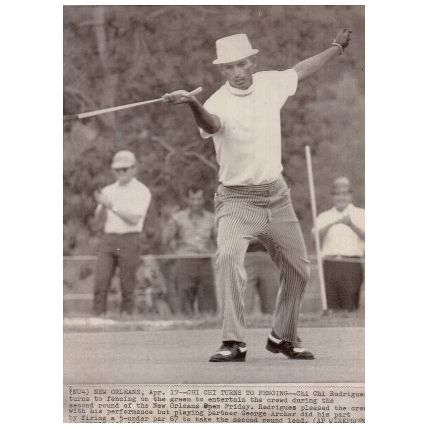 1970 Press Photo Golf Chi Chi Rodriguez New Orleans Open 7x9" AD2