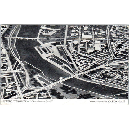 Toledo Tomorrow - A Look Into the Future Norman Bel Geddes Postcard TK1-20