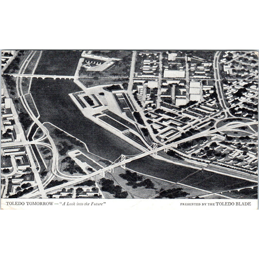 Toledo Tomorrow - A Look Into the Future Norman Bel Geddes Postcard P1-15