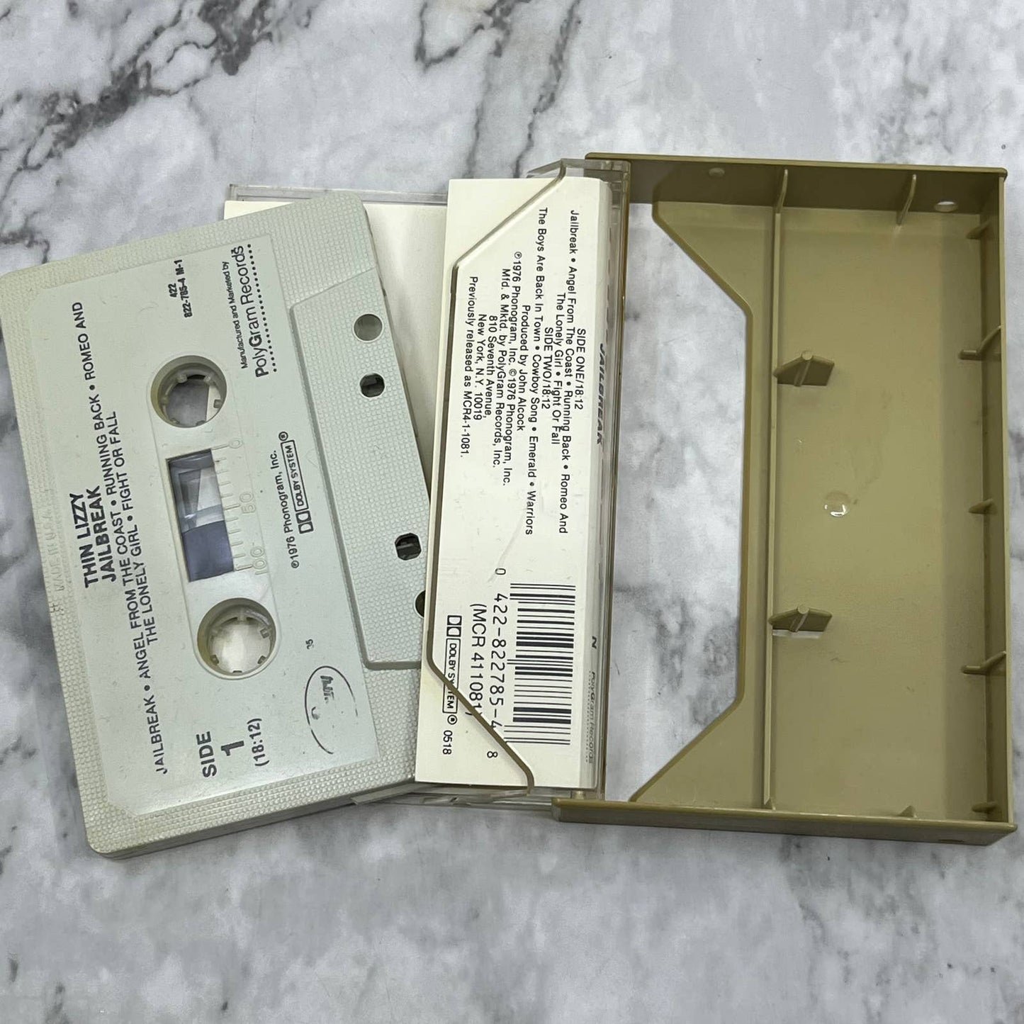 THIN LIZZY Jailbreak 1976 MCR Records Cassette Tape TJ6-74