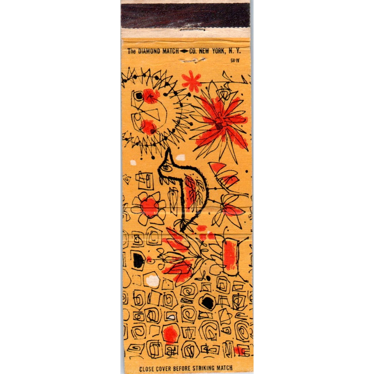Free Art Talent Test - Illustrated Advertising Matchbook Cover MM9-2