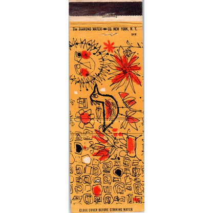Free Art Talent Test - Illustrated Advertising Matchbook Cover MM9-2