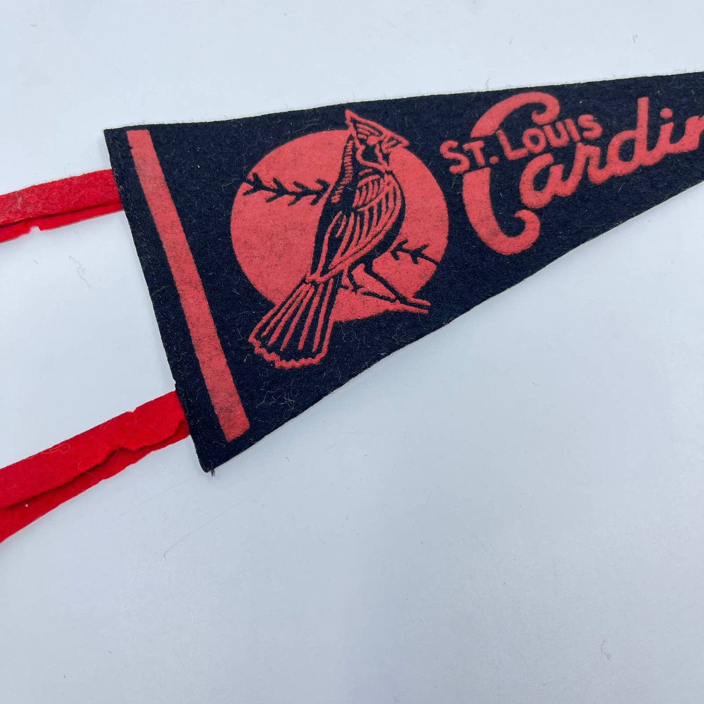 1940s St. Louis Cardinals Small Black Felt Pennant 9” TF5