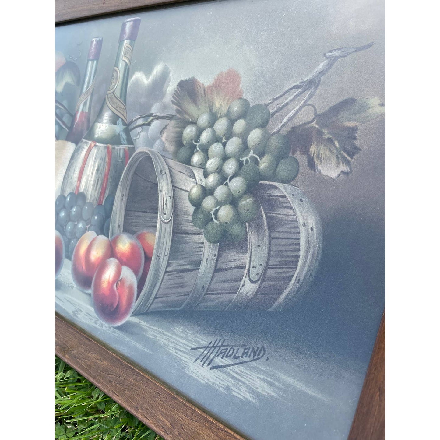 Antique Vintage H Hadland Chromolithograph Print Wall Art Framed