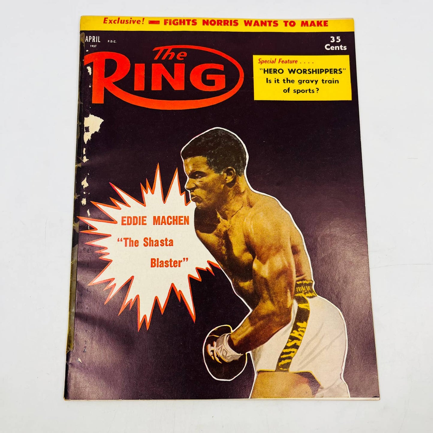 1957 Apr - The Ring Boxing Magazine Eddie Machen The Shasta Blaster TA5