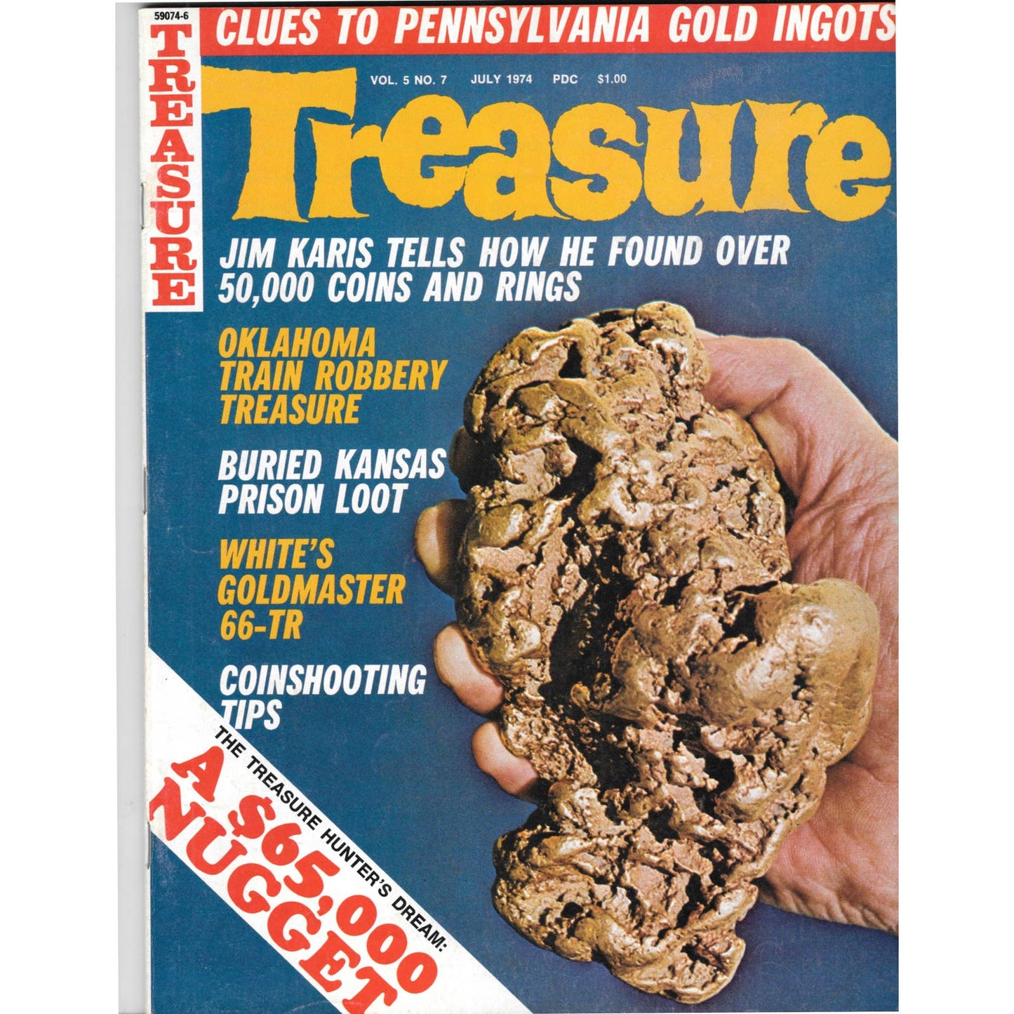 Treasure Magazine - Treasure Hunting Mines Buried Metal Detecting July 1974 MB4