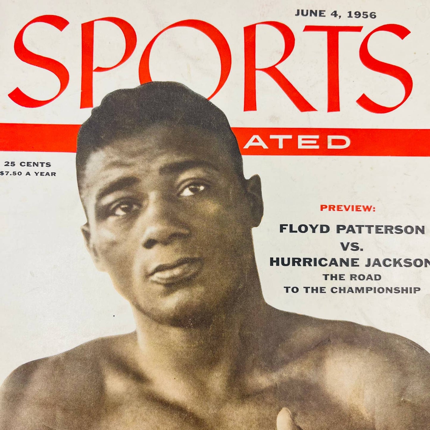 Sports Illustrated June 4 1956 Floyd Patterson vs Hurricane Jackson TB2