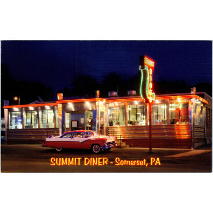 Summit Diner Somerset PA - Original Postcard TJ7-RP2