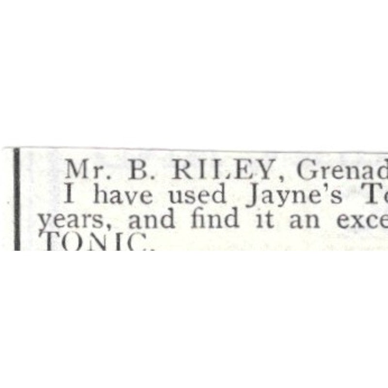 Jayne's Expectorant Cough Cure Quack Medicine - 1903 Original Ad AK5-S30