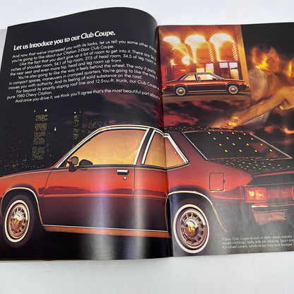 1980 Citation X-11 Factory GM Original Dealer New Car Showroom Brochure TH8