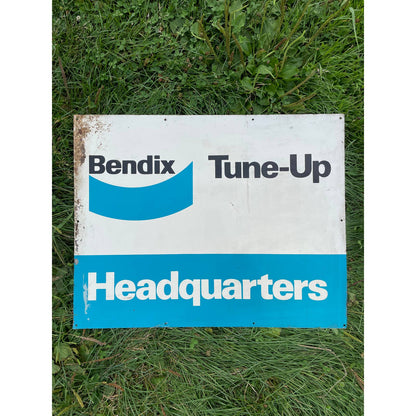 Vintage Bendix Brakes Tune-Up Headquarters Metal Wall Sign Man Cave GS1