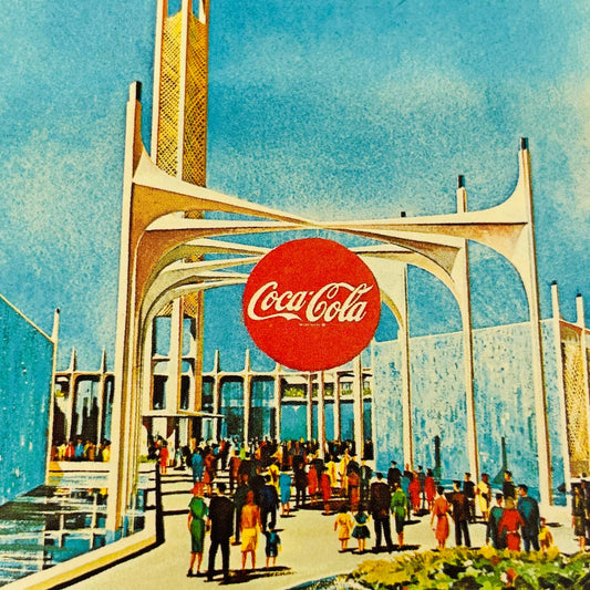 VTG Postcard The Coca-Cola Company Pavilion New York World’s Fair 1964-1965 C4