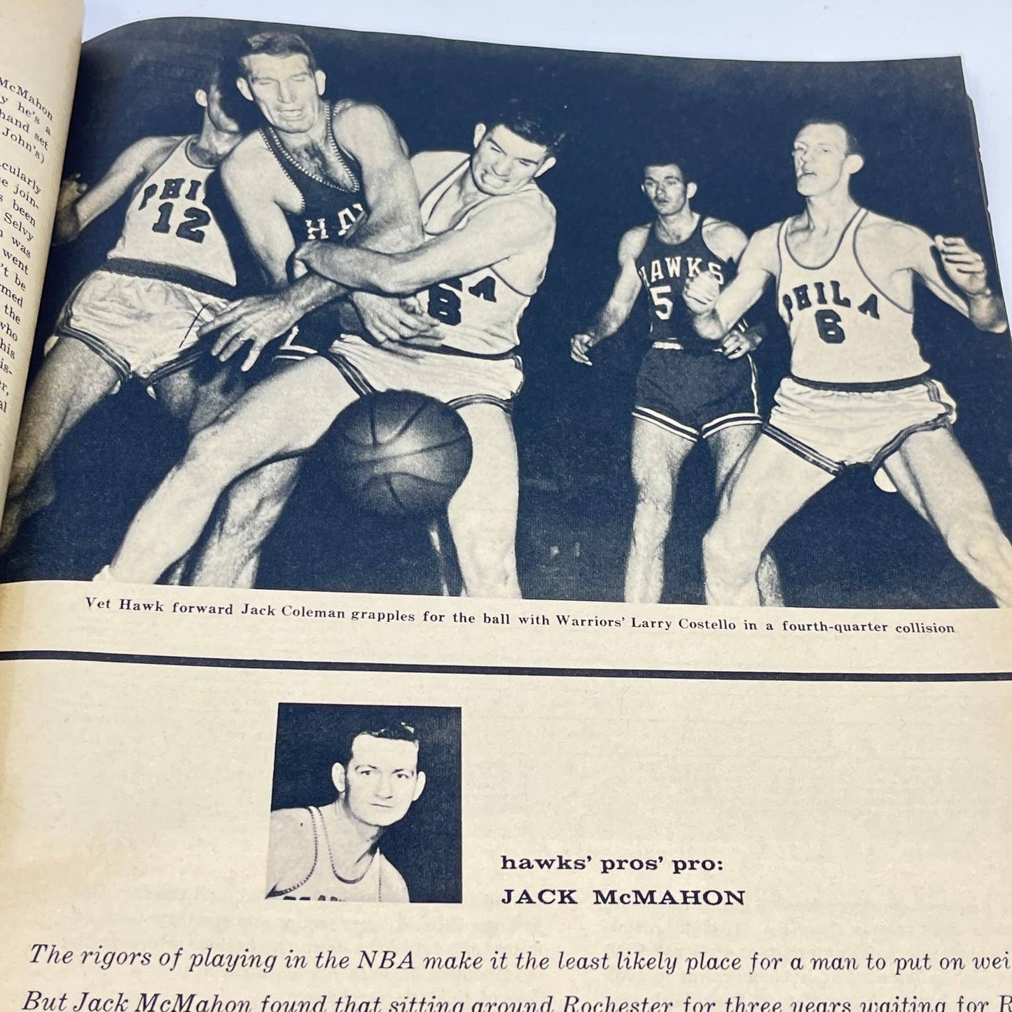 1958 Professional Basketball All Star Annual Bob Cousy Cover Boston Celtics TF9