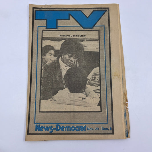 1981 Nov 29 Bellville IL News-Democrat TV Listings The Marva Collins Story L4-1