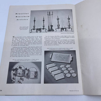 1950s MCM Dream Home Ideas Copper Brass Bronze Advertising Booklet Brochure TH8